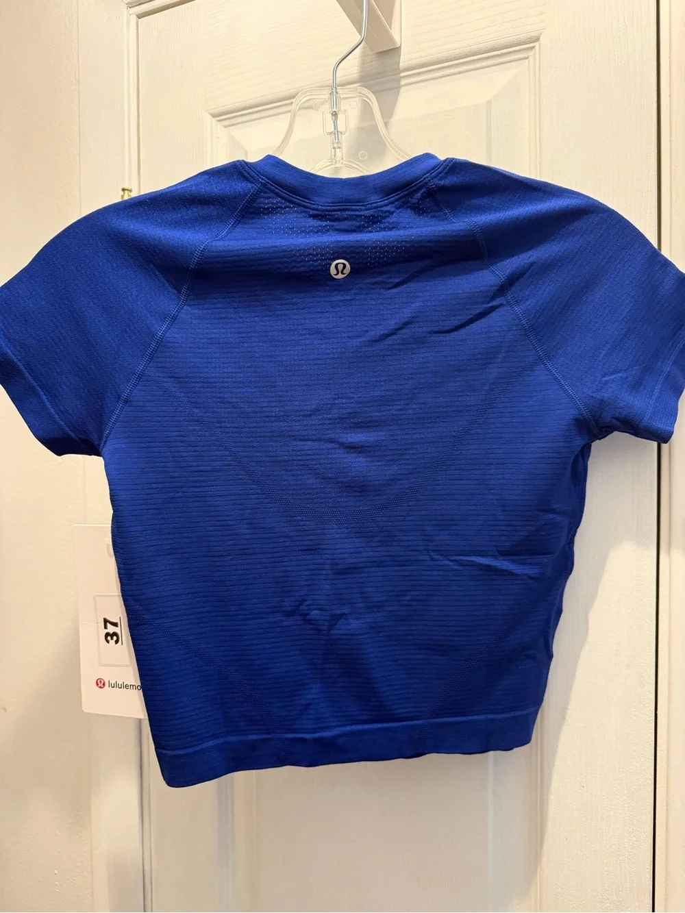 Lululemon Swiftly Tech Cropped Short Sleeve 2.0 Club Blue
